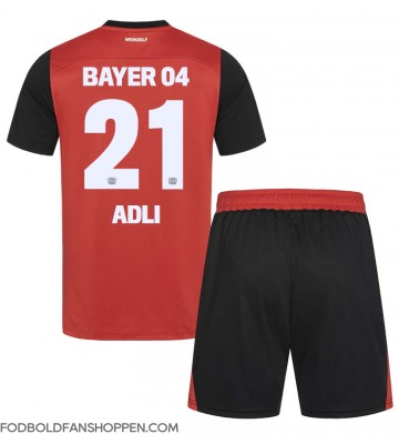 Bayer Leverkusen Amine Adli #21 Hjemmebanetrøje Børn 2024-25 Kortærmet (+ Korte bukser)